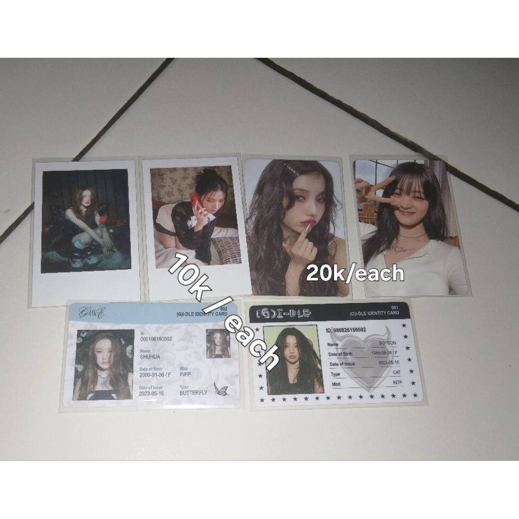PC , ID Card, Polaroid - G Idle (idle)