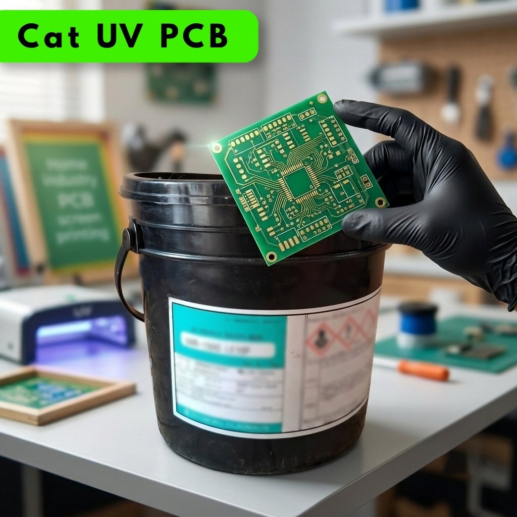 CAT UV PCB TINTA ETCHING MASKING LETTERING SABLON PCB