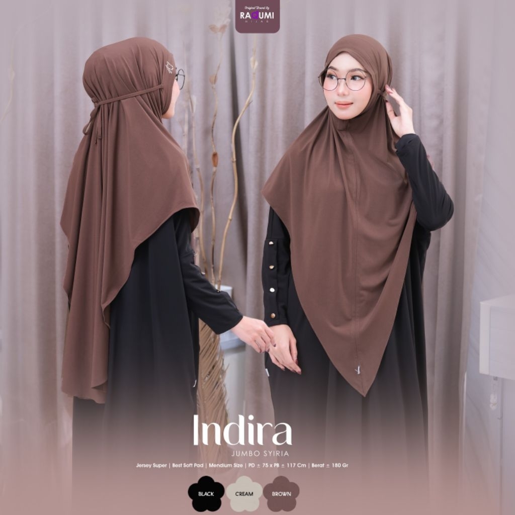 INDIRA JUMBO SYIRIA HIJAB ORI RAQUMI HIJAB