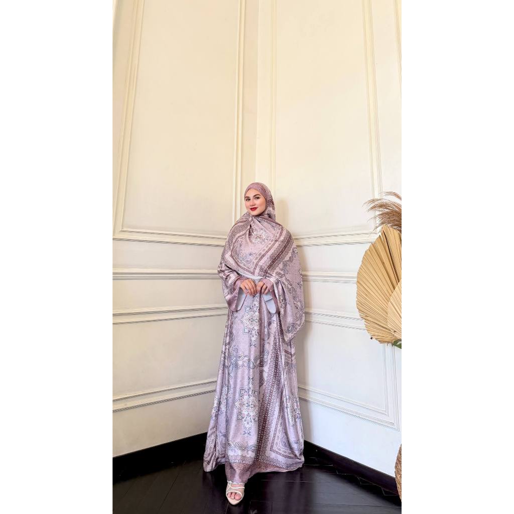Hiraja – Gamis Azra Baby Silk Premium Set Hijab