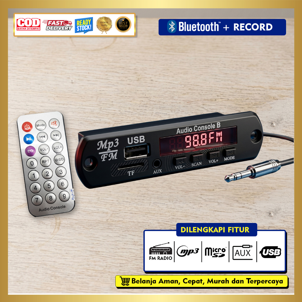Kit Mp3 bluetooth merk MAX + Record