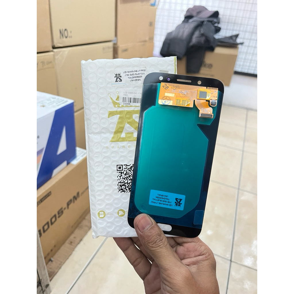 LCD OLED 1:1 SAMSUNG GALAXY J730 / J7 PRO BLUE ZS ZEVAN FULL ORIGINAL BERGARANSI TERMURAH