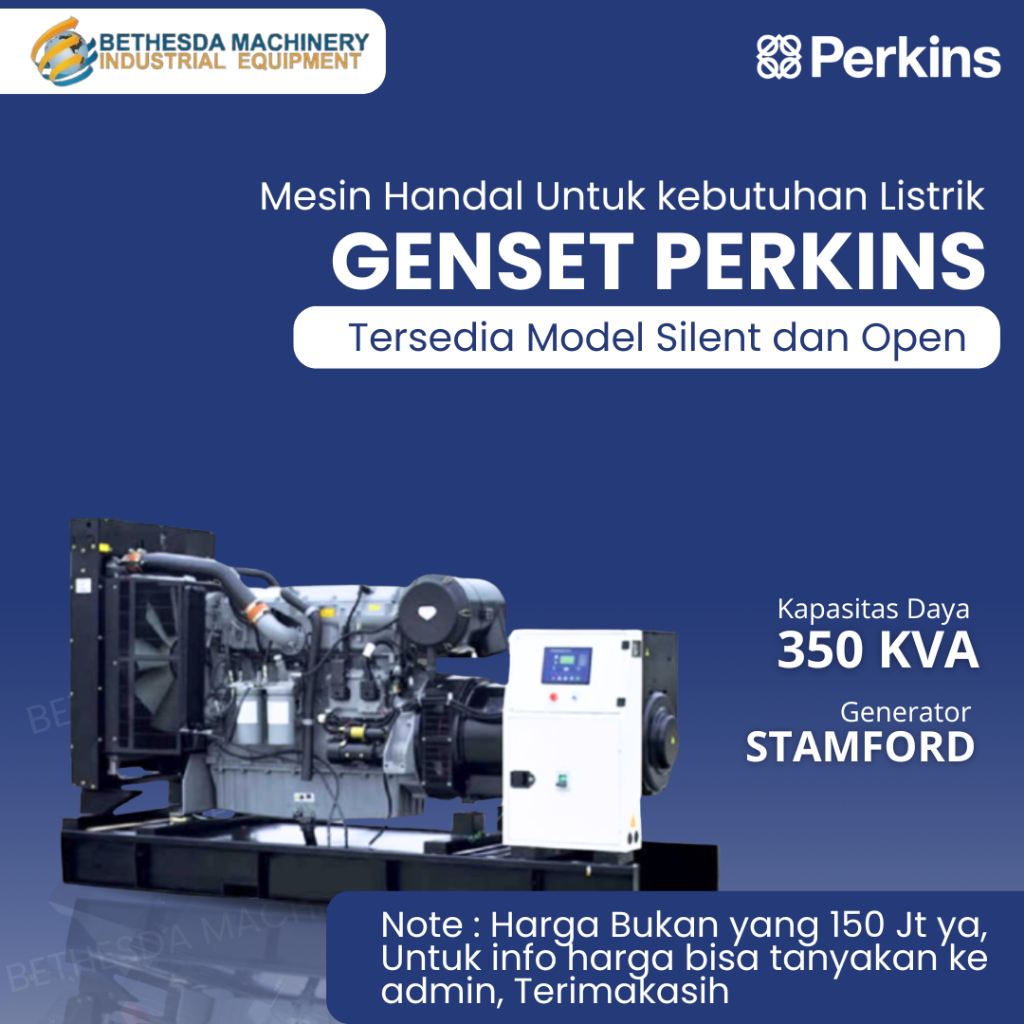Genset 350 Kva Silent Stamford Perkins 350 Kva 3 Phase