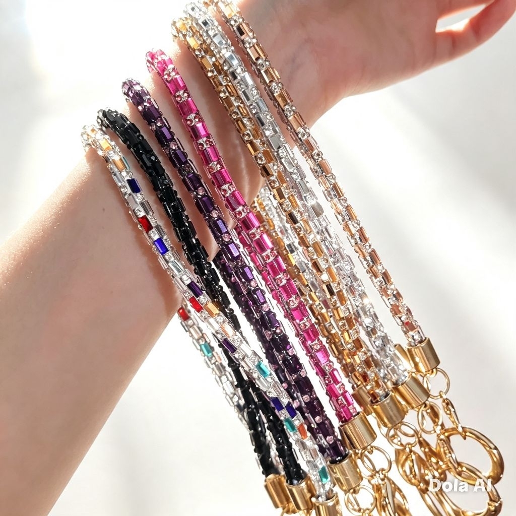 Strap Gelang HP Kristal Thin Gemstone