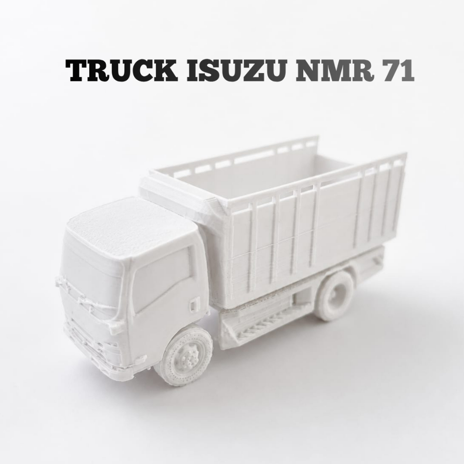 Miniatur Mainan Truk Isuzu NMR 71 skala 1 : 64