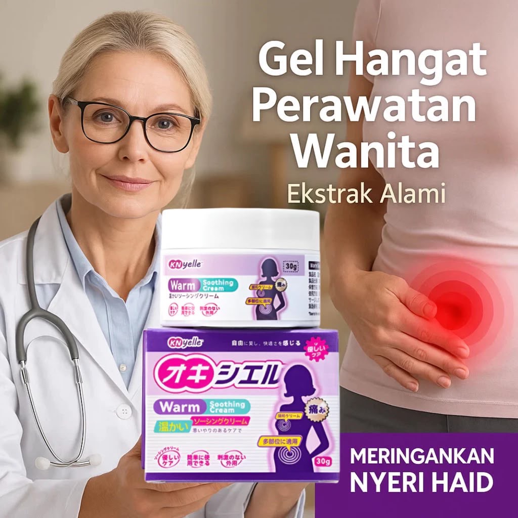 Oxyelle Gel Nyeri Haid Kram Menstruasi Penghangat Perut, Gel Hangat Nyaman Saat Haid