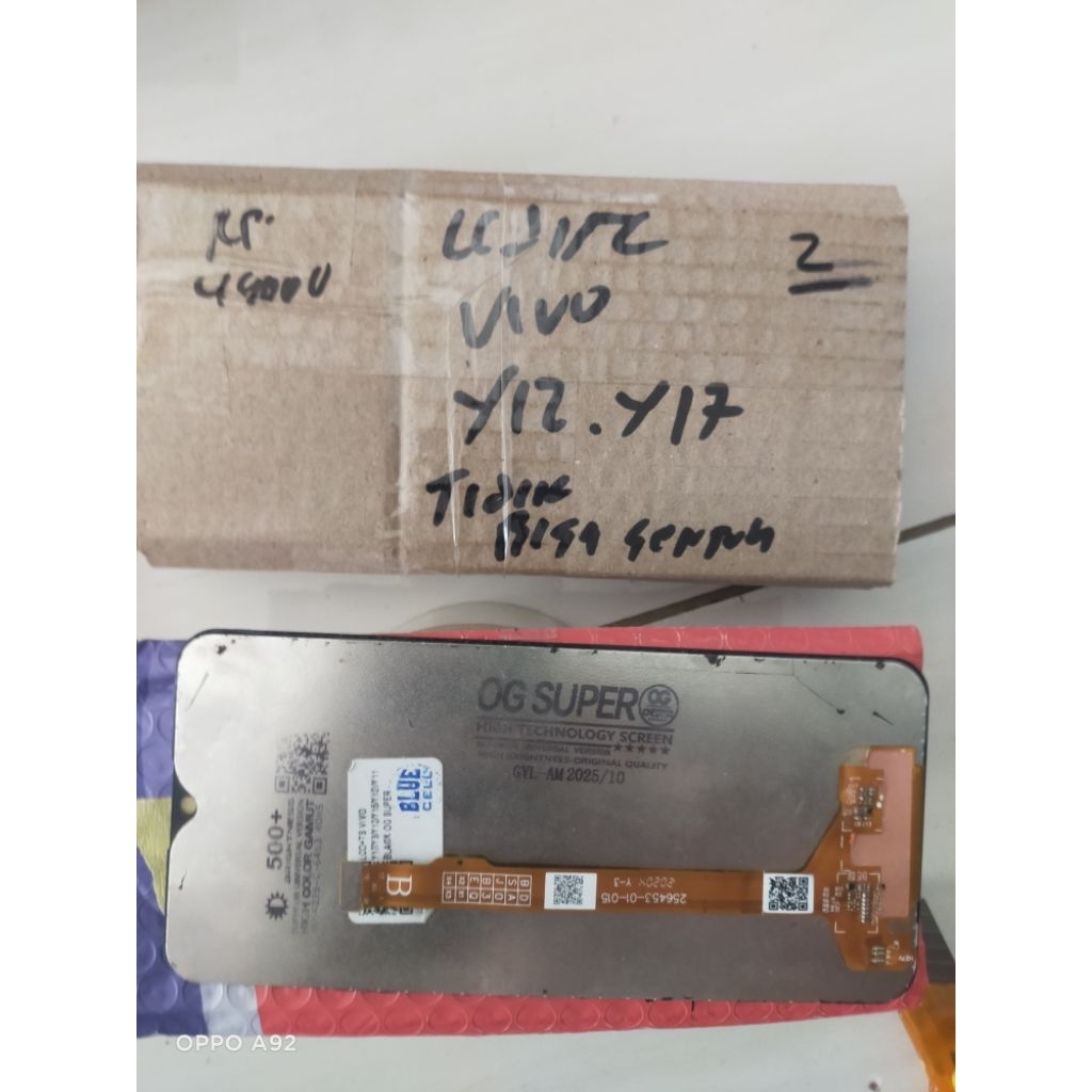 LCD TC HP VIVO Y12. Y17 minus tidak bisa sentuh Ori oke
