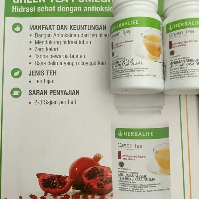 Herbalife Green tea (rasa buah delima)