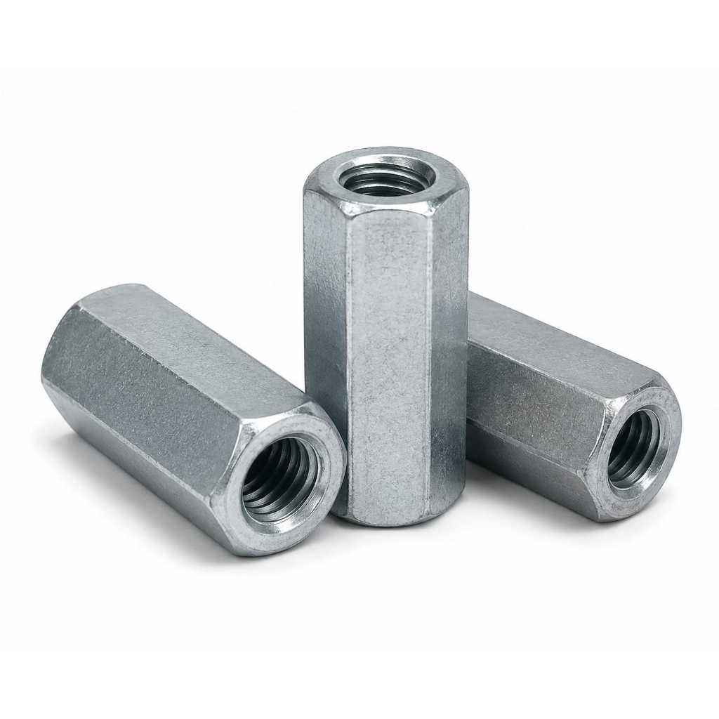 Long Nut M5 x 15MM Galvanis Putih / Mur Panjang / Long Nut Galvanis Putih