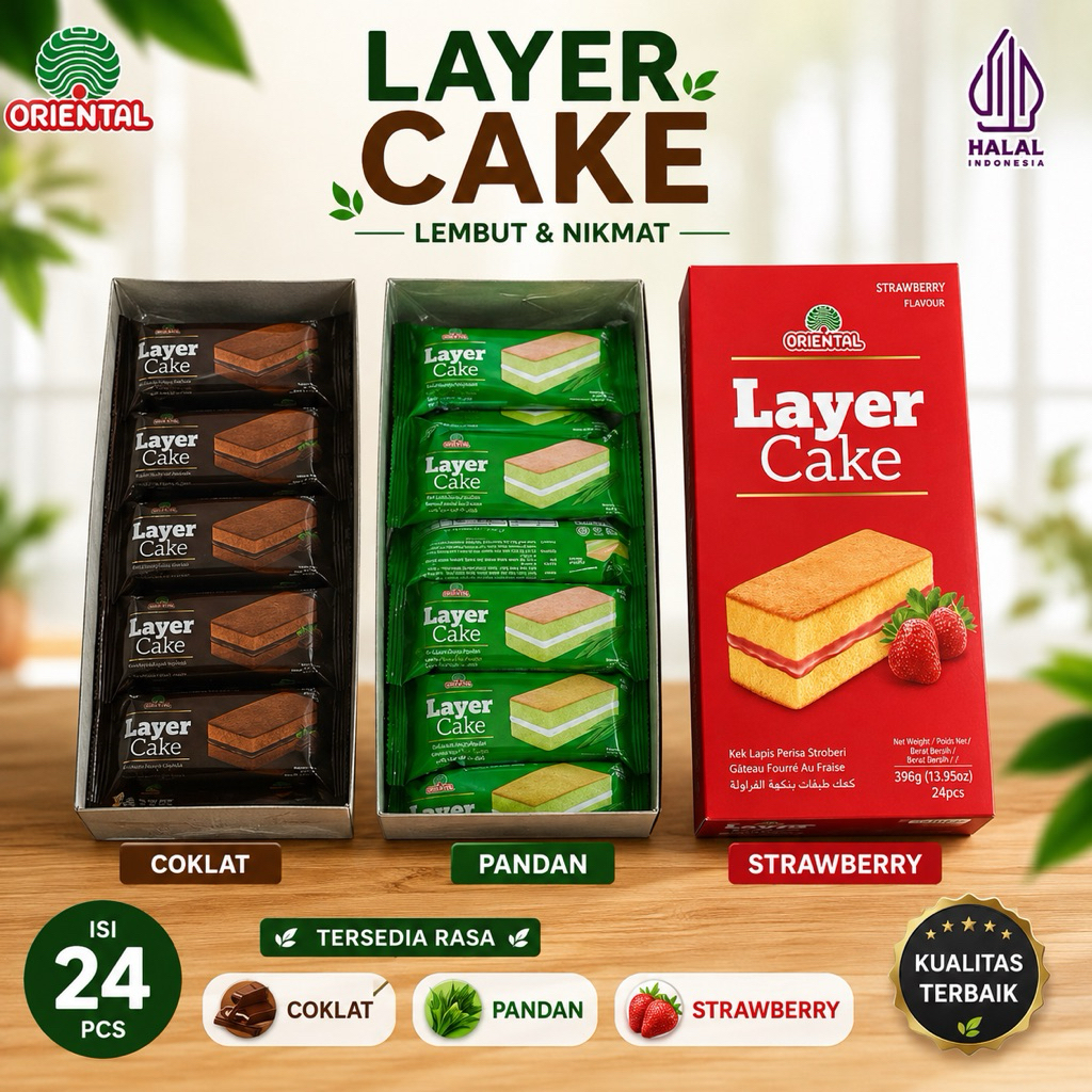 ORIENTAL Layer Cake Malaysia Kue Bolu Malaysia Chocolate Layer Cake
