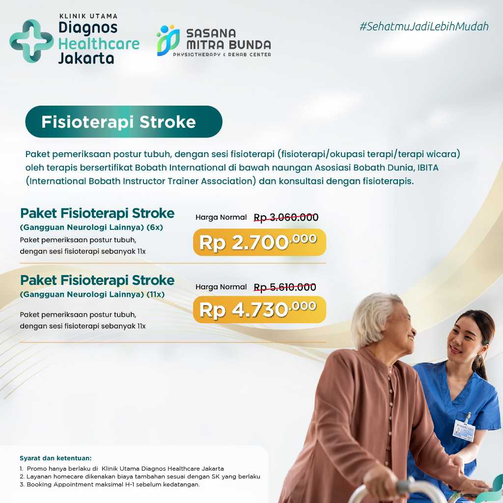 Fisioterapi Stroke - Klinik Diagnos Healthcare Menteng