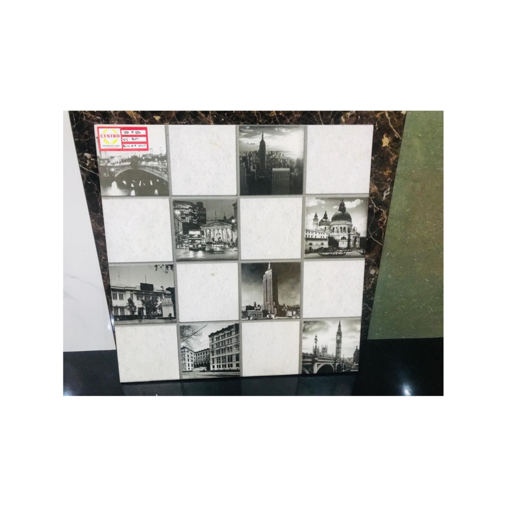 Keramik 50 X 50 Centro Vs 510 Black & White