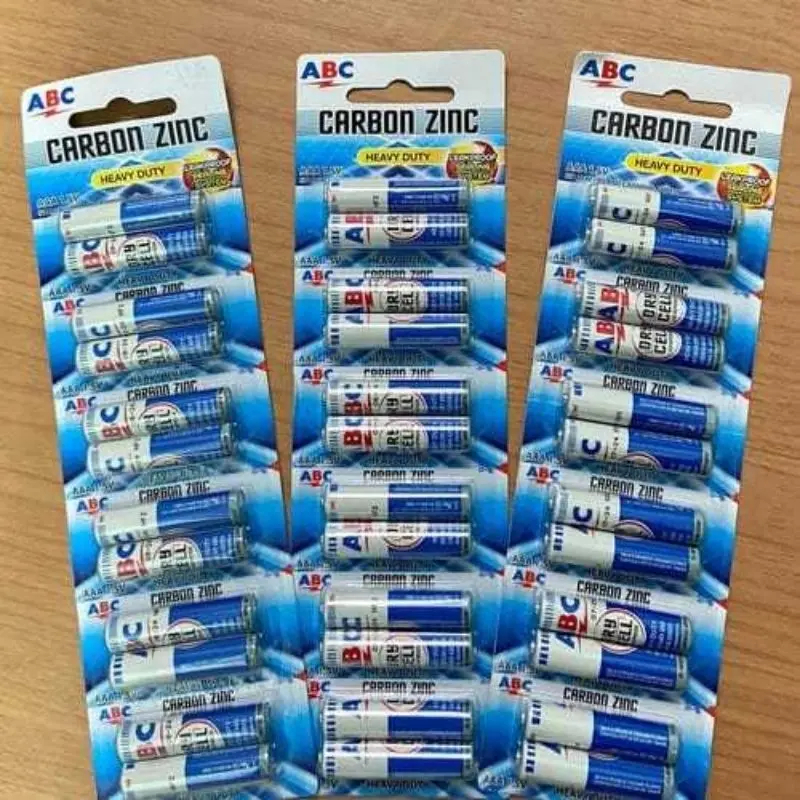 Baterai ABC Biru AAA Ecer | ABC Battery Renceng | Batu Batre Remote Kecil Remot Mainan Anak