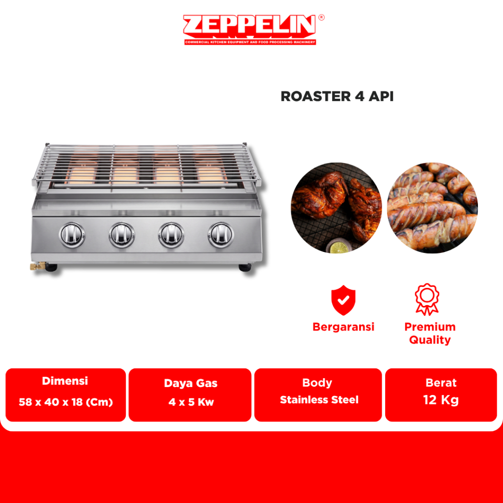 Gas Roaster Stainless Steel