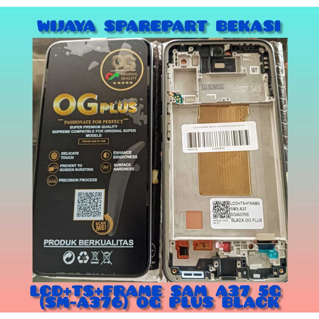 LCD+TS+FRAME SAM A37 5G (SM-A376) OG PLUS BLACK