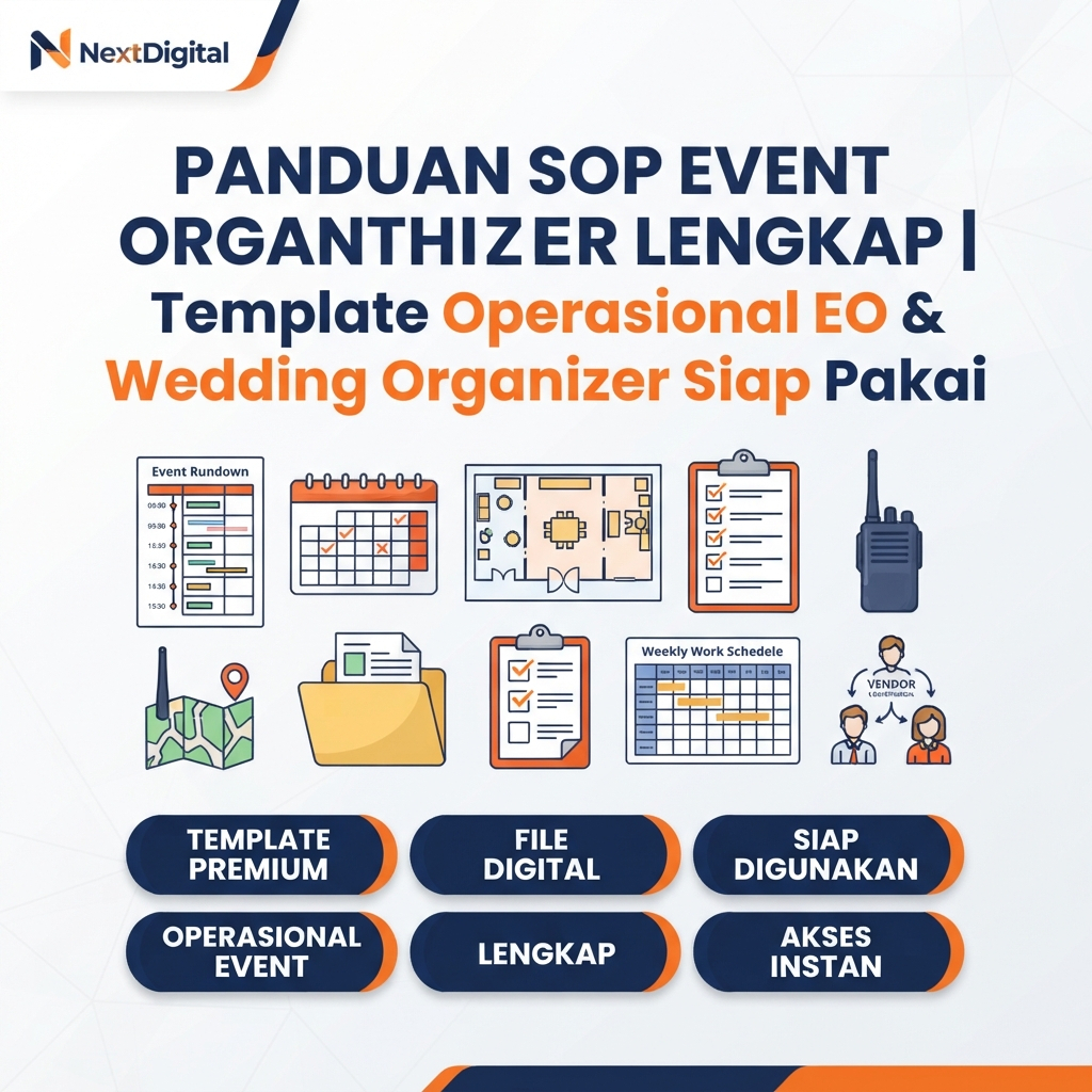 Panduan SOP Event Organizer Lengkap | Template Operasional EO & Wedding Organizer Siap Pakai