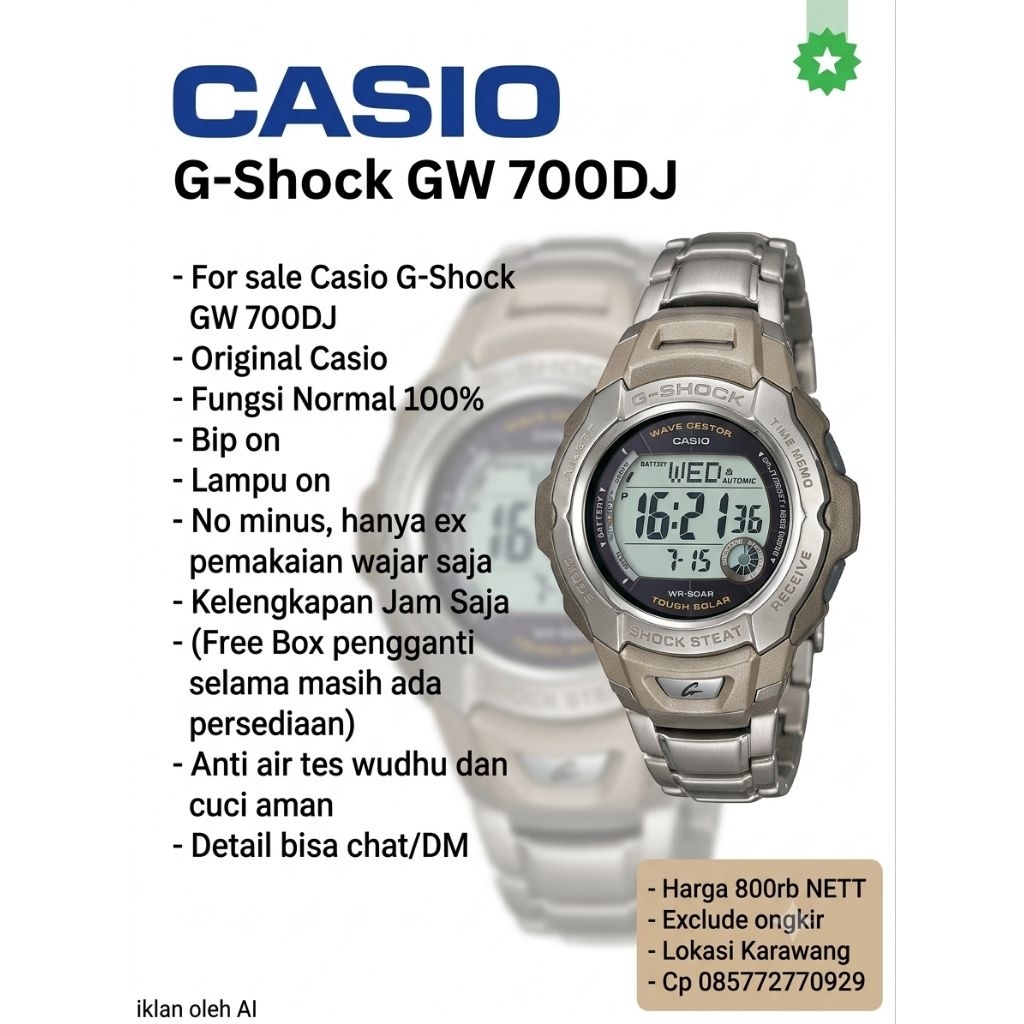 jam ex Japan GW 700DJ Grey titanium