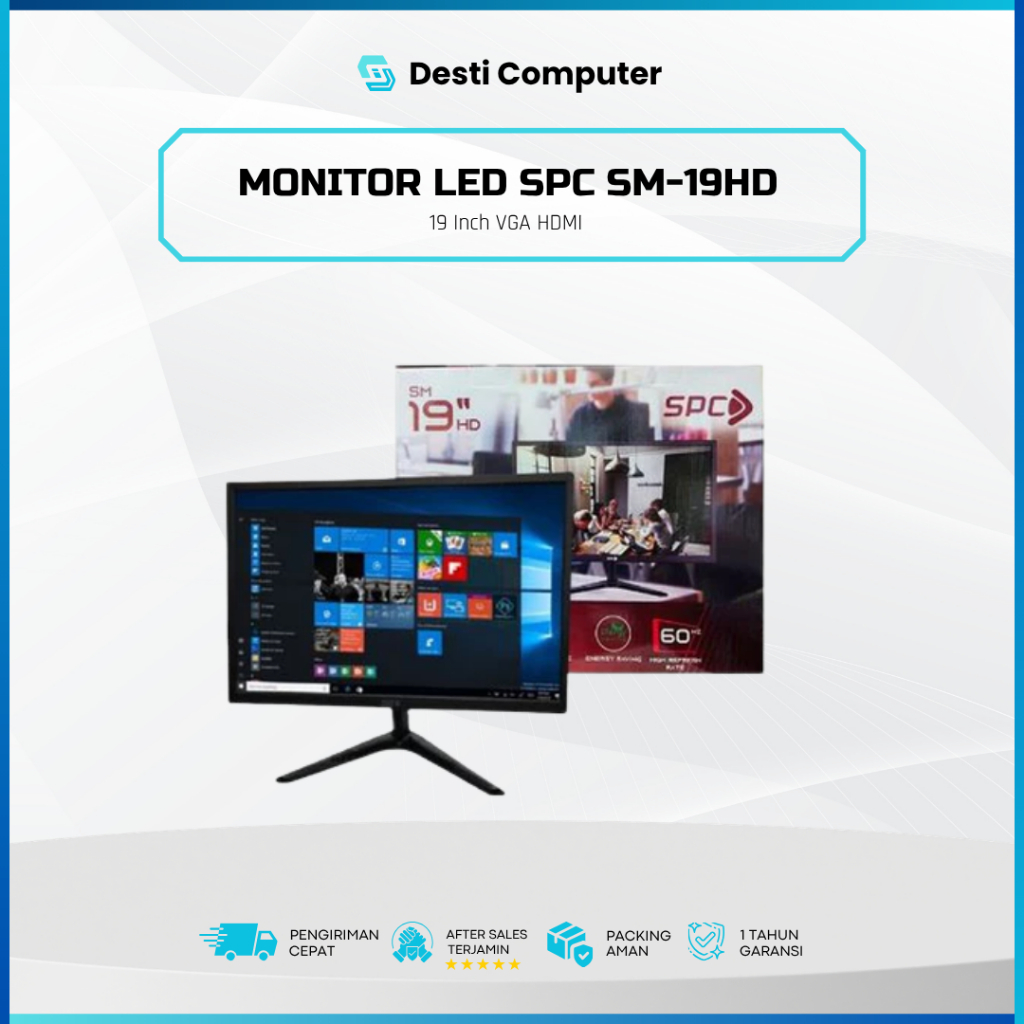SPC SM-19HD LED Monitor 19" HDMI VGA