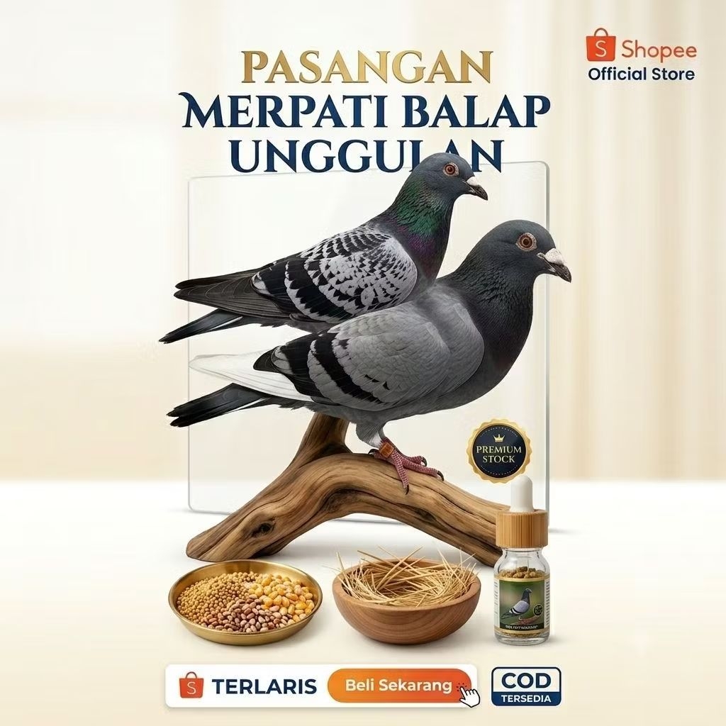 Burung Dara Merpati Jantan Betina Sepasang Giring Cibinong Instant Sameday