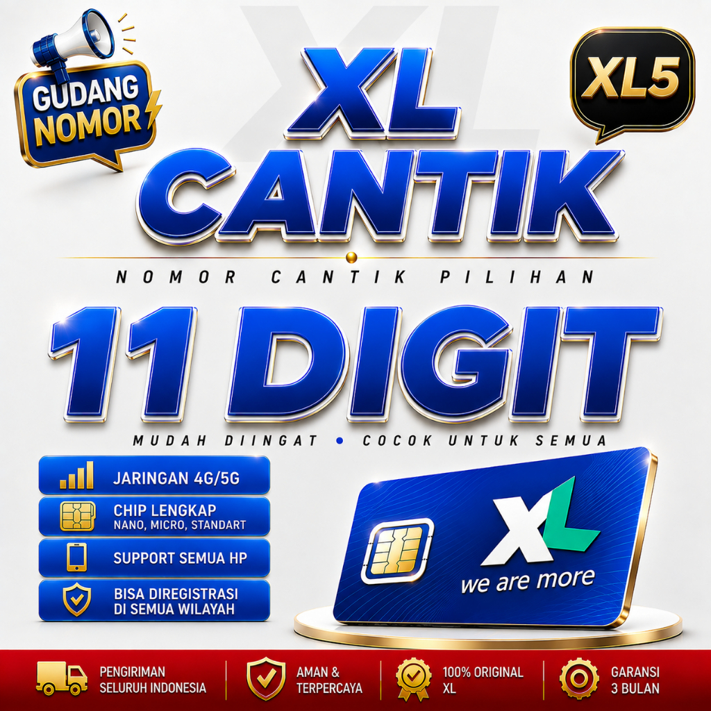 No Cantik XL 11 Digit Nomer Cantik XL 11 Digit Kode GB50 GB51 Kartu Perdana Nomer Cantik XL 11 Digit