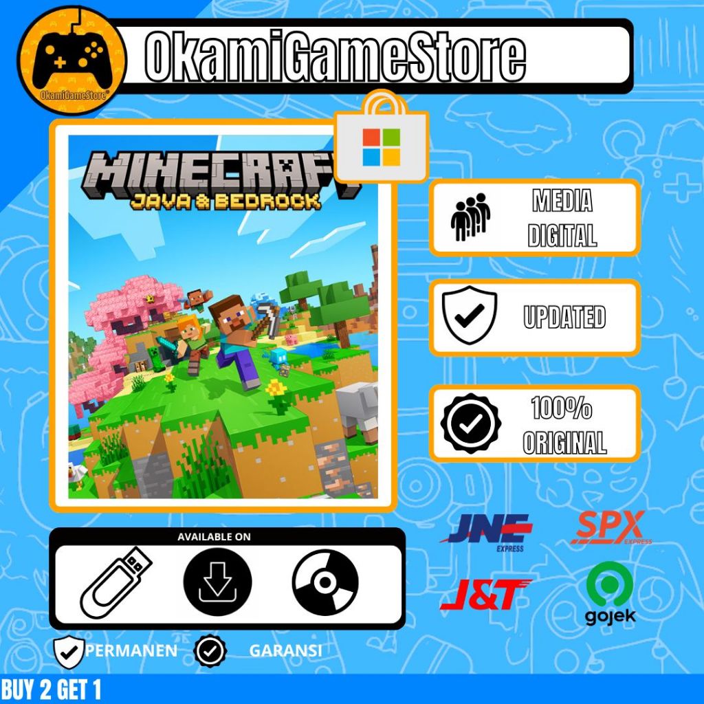 Game PC Minecraft Java & Bedrock Edition ONLINE - ORIGINAL