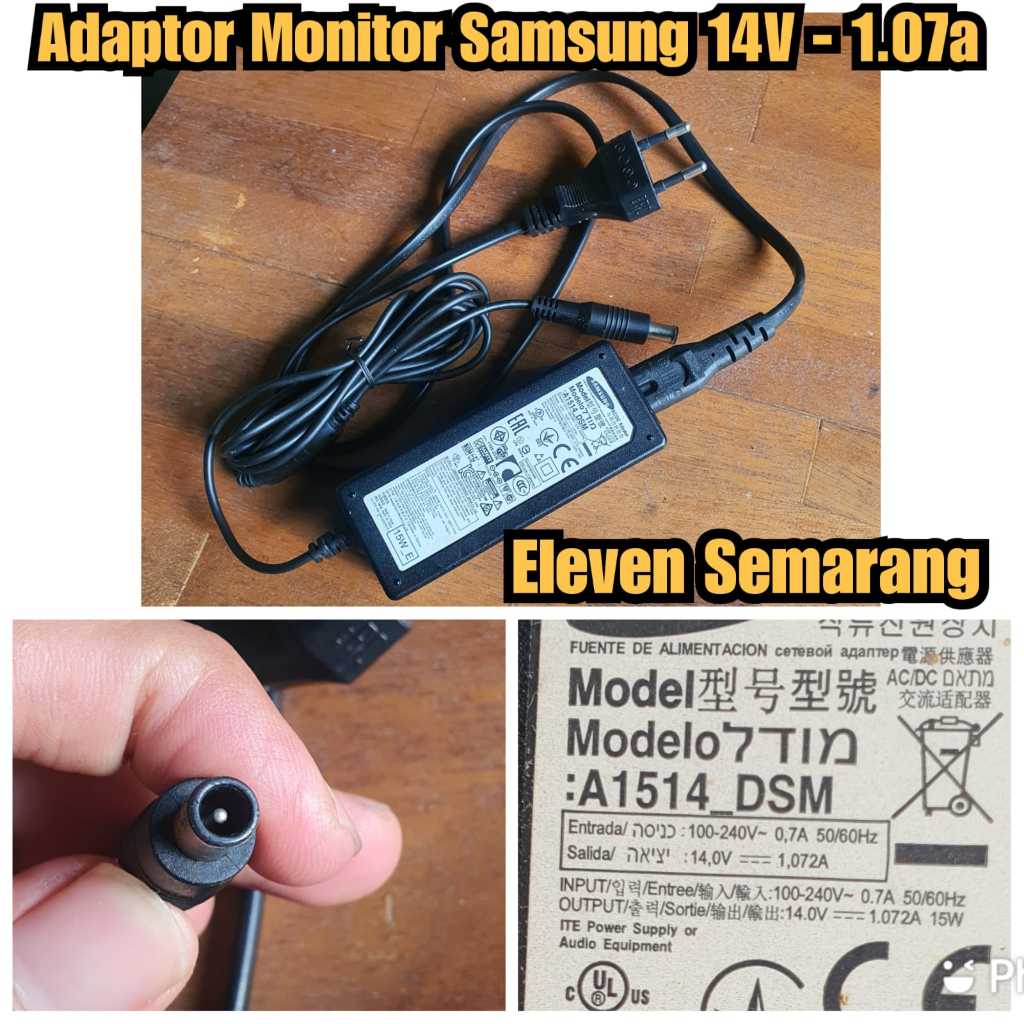 Adaptor monitor samsung 14V  power listrik monitor samsung 14v adaptor lcd led samsung 14v adapter m