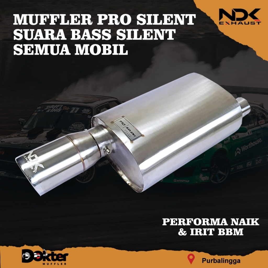 KNALPOT MOBIL NDK EXHAUST PRO SILENT SILINCER KNALPOT MOBIL RACING KENALPOT RACING NDK EXHAUST SUARA