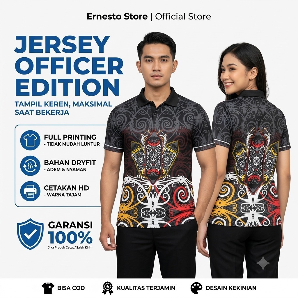Kaos Batik Kalimantan Jersey Batik Kalimantan Kalimantna Baju Nunukan Borneo Kalimantan Selatan Full