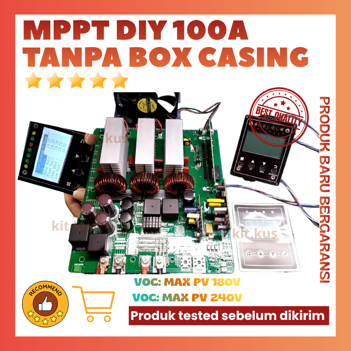 MPPT 100A Solar Charging Controler rating 100a 100 amper TANPA BOX mppt solar charging 100A Tanpa Ca
