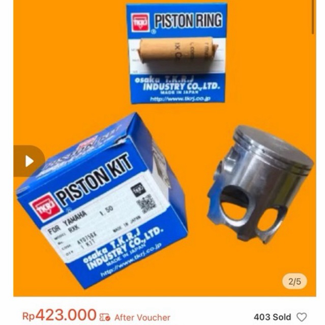 japan Piston TKRJ RX KING - seher TKRJ RX KING - piston seher rx king tkrj