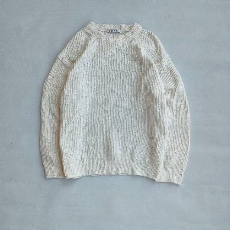 SUARE Waffle Knit Sweater - Ivory