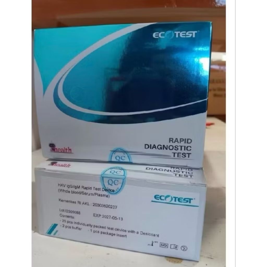 HAV IGg/ IGM rapid test merk Ecotest isi 25 tes