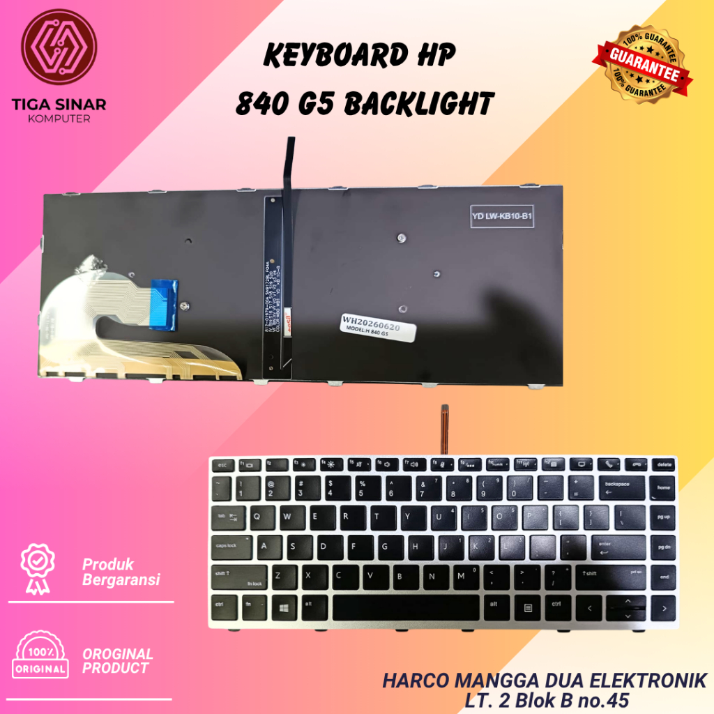 Keyboard Hp Elitebook 745 G6 840 G5 840 G6 745-G6 840-G5 840-G6 backlit