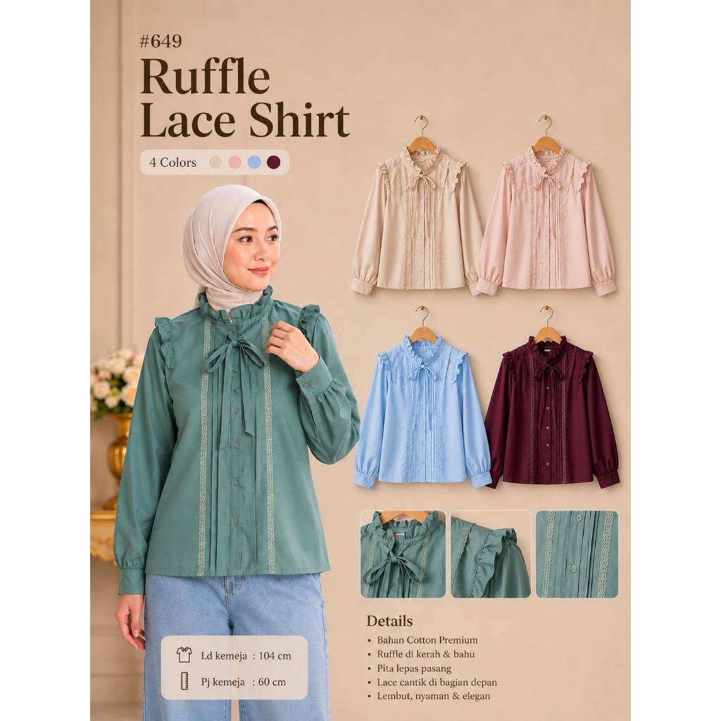SARI FASHION RAINA ATASAN BKK Kode 649 FASHION MUSLIM TERBARU