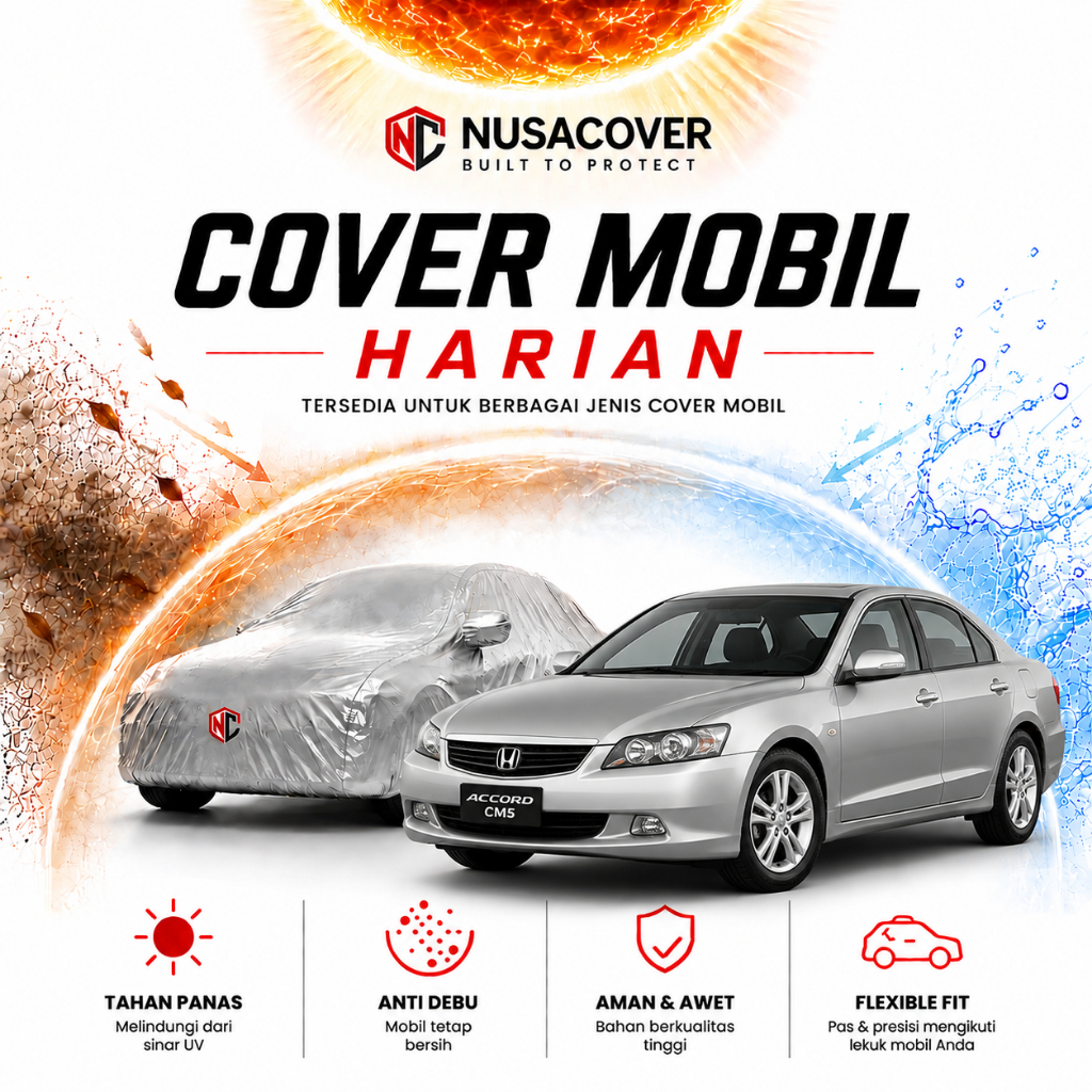 Sarung Mobil Accord Cm5 Cover Penutup Mantel Mobil Accord Cm5