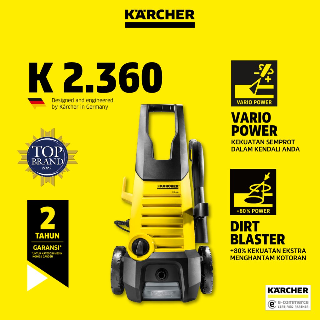 Karcher K 2.360 *KAP High Pressure Washer - Dengan Roda