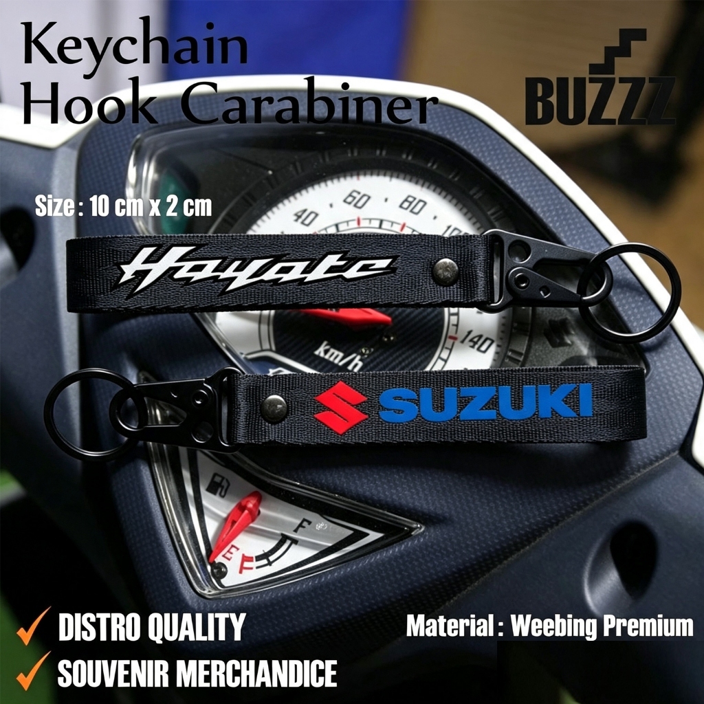 GANTUNGAN KUNCI SUZUKI HAYATE- KEYCHAIN HAYATE - KARABINER SUZUKI HAYATE