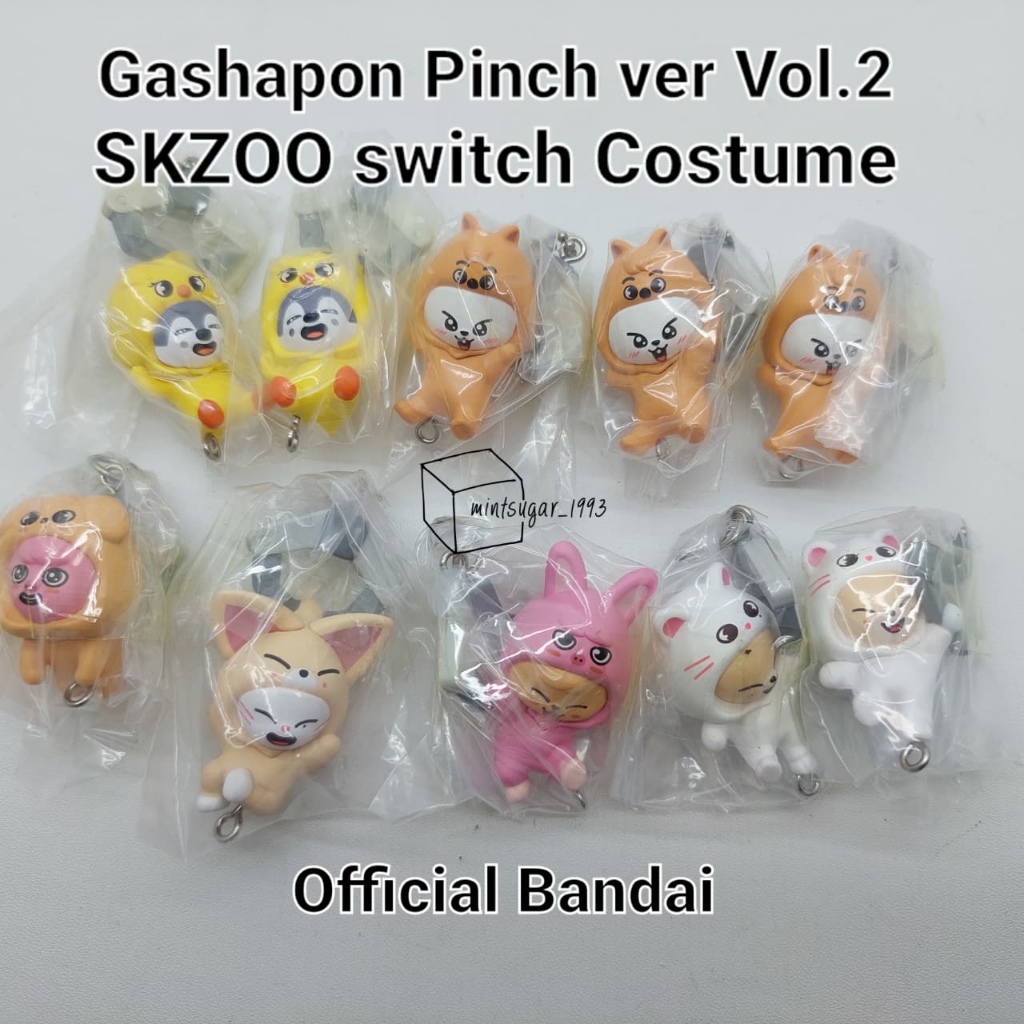 [ READY ] SKZOO Gashapon Pinch ver Vol. 2 Switch Costume [ Mini Figure Action Figure Leebit Dwaekki 