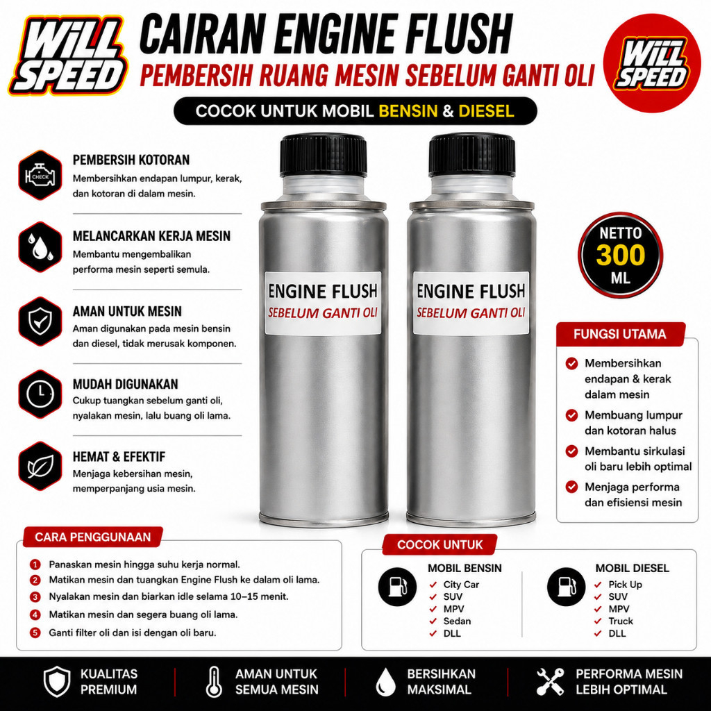 ENGINE FLUSH MOBIL SEBELUM GANTI OLI