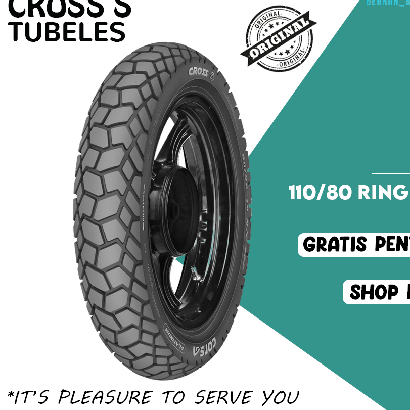 Ban Motor Touring Adventure CORSA CROSS S PLATINUM 110/80 Ring 19 Tubeless