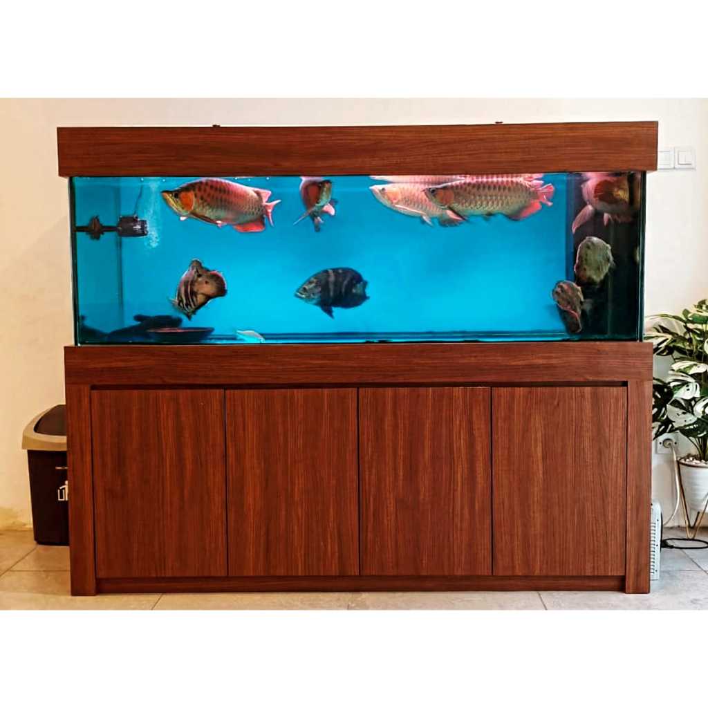 Aquarium Full Paket Khusus Arwana 180  Kaca 12mm