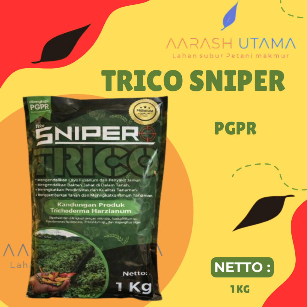 Tricosniper 1kg – Trichoderma Harzianum + PGPR (Pengendali Jamur Fusarium dan Antraknosa)