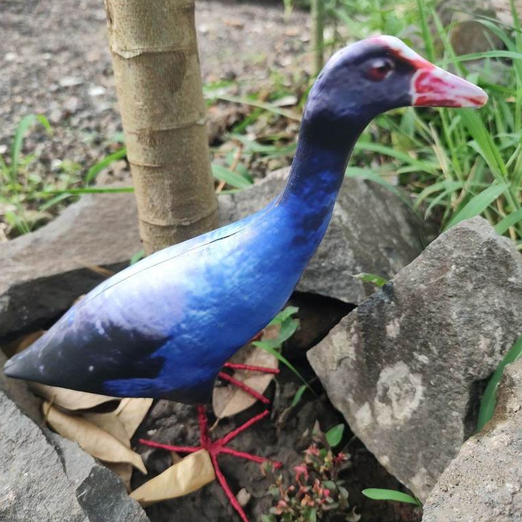 BISA COD) JONTROT BURUNG MANDAR BIRU DAN MANDAR HITAM / DEKOY ALAT PANCINGAN PELAN / BONEKA BURUNG R