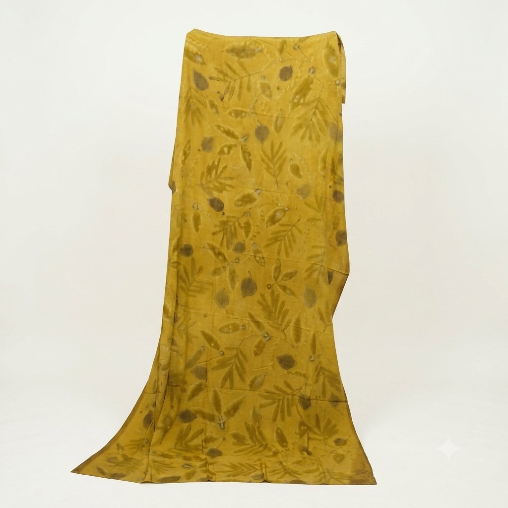Kain Ecoprint Bahan Rayon ukuran 2m x 115cm Warna Sama Motif Random