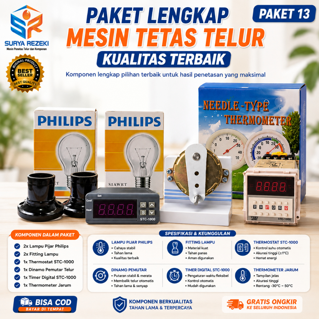 Alat Komponen Mesin Tetas Penetas Telur Inkubator