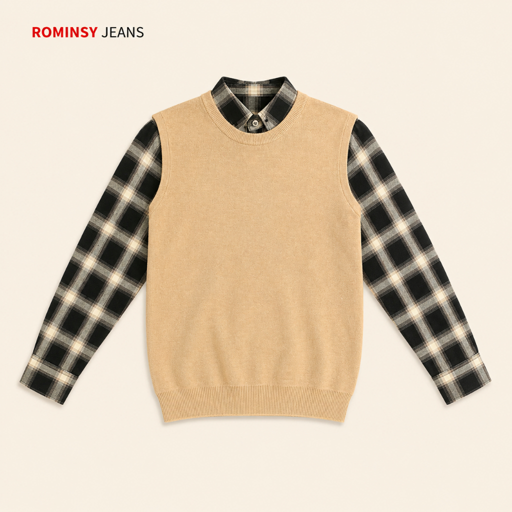 KOREAN PREPPY STYLE / CREWNECK RAJUT PRIA KASUAL