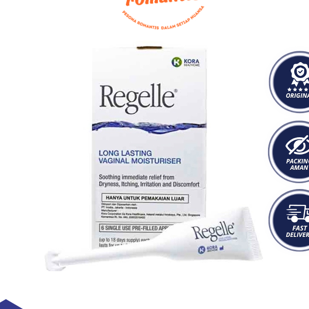 Regelle Long Lasting Vaginal Moisturizer 6 Tube Pelembab Khusus Wanita