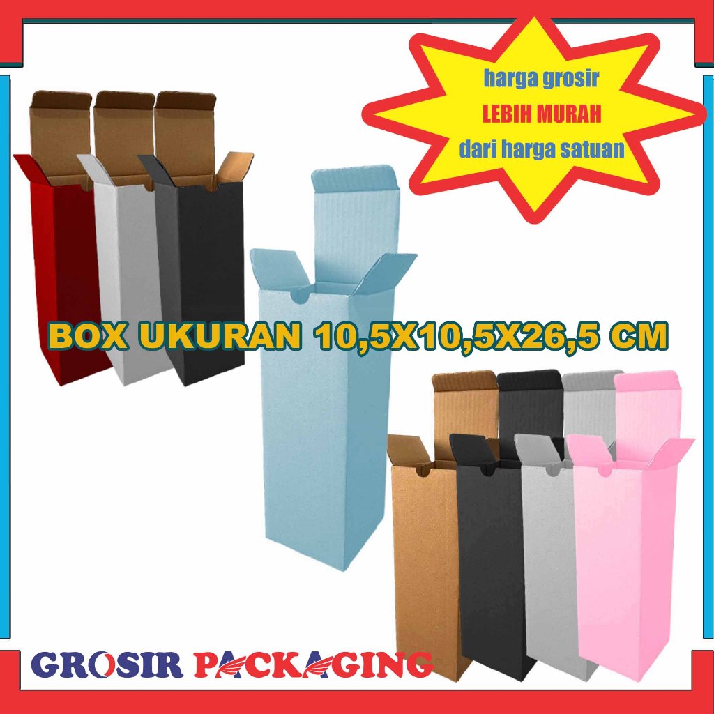 Box 10,5x10,5x26,5 Cm / Box Sliplock / Karton Packing / Box Tumbler