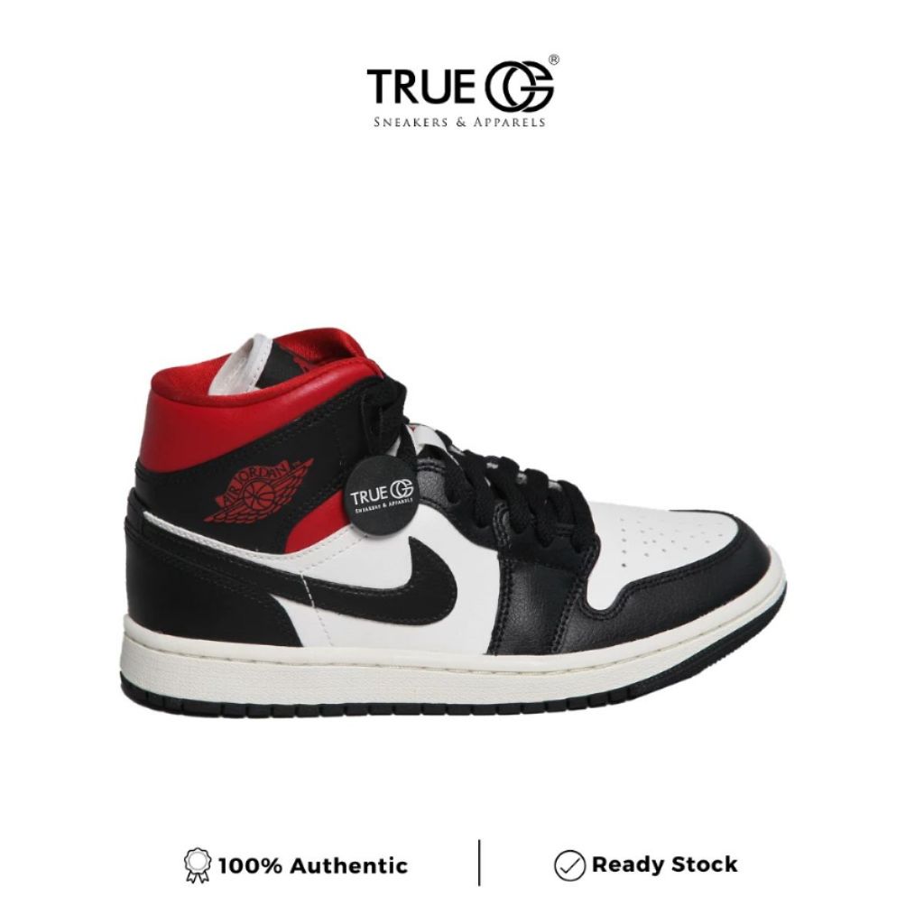Air Jordan 1 Mid Black Gym Red (W)