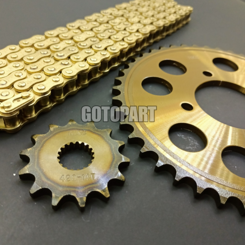 Gear set Thunder 125 gigi tarik rantai roda gearset girset model sss thunder